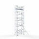 Torre con barandilla de 1 lado 135х305 11,2 m altura de trabajo* Carbon