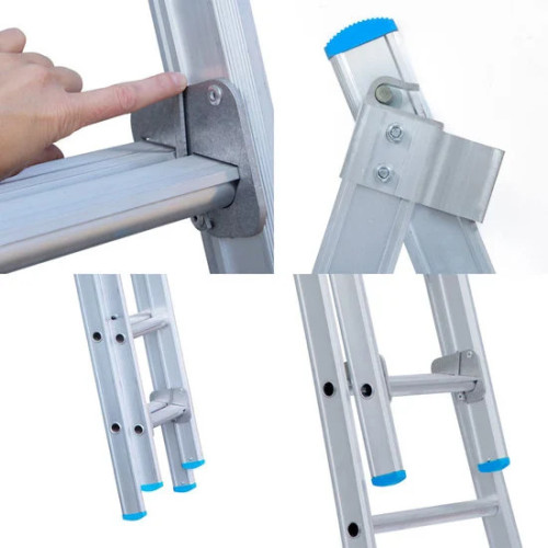 Escalera de dos tramos 2x6 peldaños